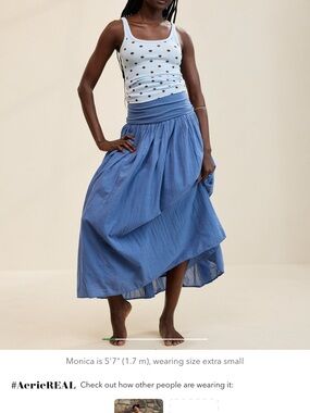 Aerie At The Barre Convertible Maxi Skirt